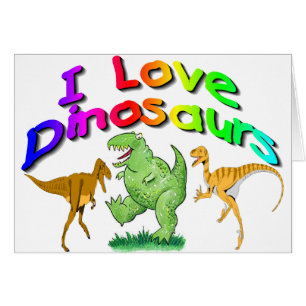 Des cadeaux aime dinosaures d'enfants "je"