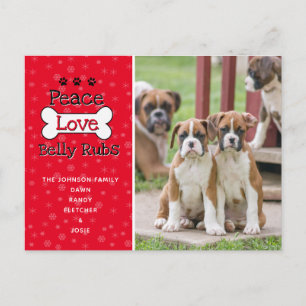 Des cartes de Noël de chien