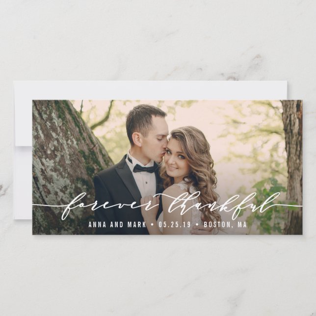 Des Cartes photos de Merci Mariage pour toujours p (Devant)