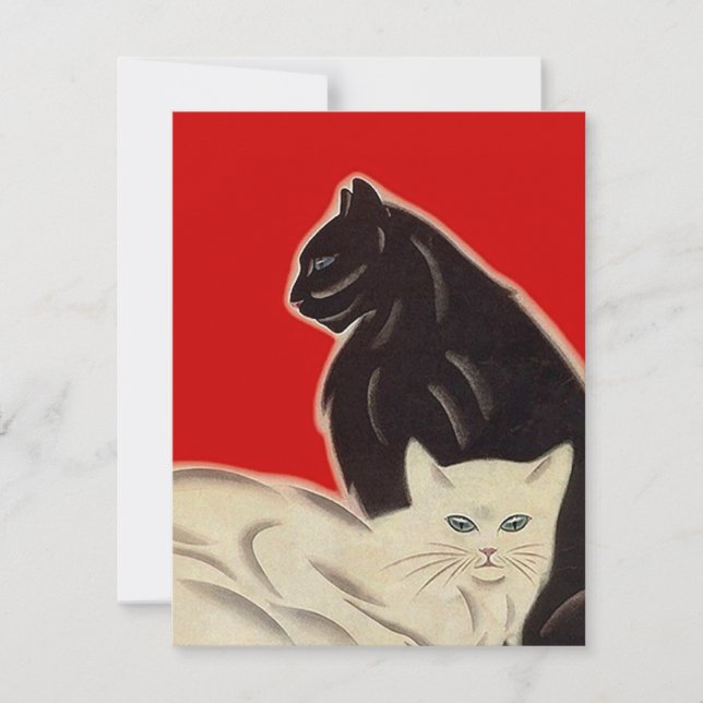 Des chats de style Art déco ~Toute invitation à un (Devant)