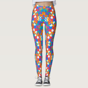 Des collants aux couleurs vives présentent un moti