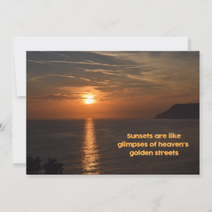 Des couchers de soleil comme des aperçus des rues