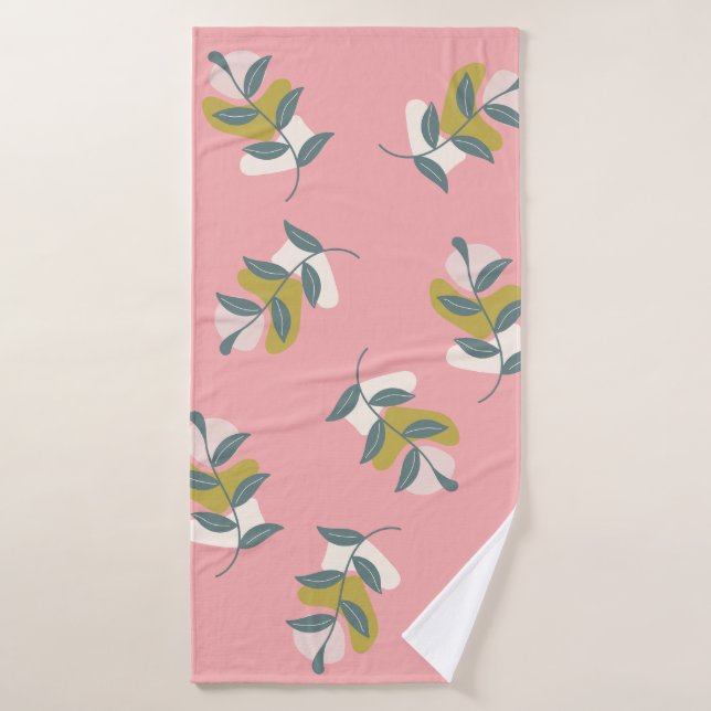 Des couleurs pastel et la nature rêvées (Serviette de bain)