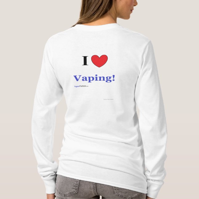 Des dames "j'aime Vaping !" Sweat - shirt à (Dos)