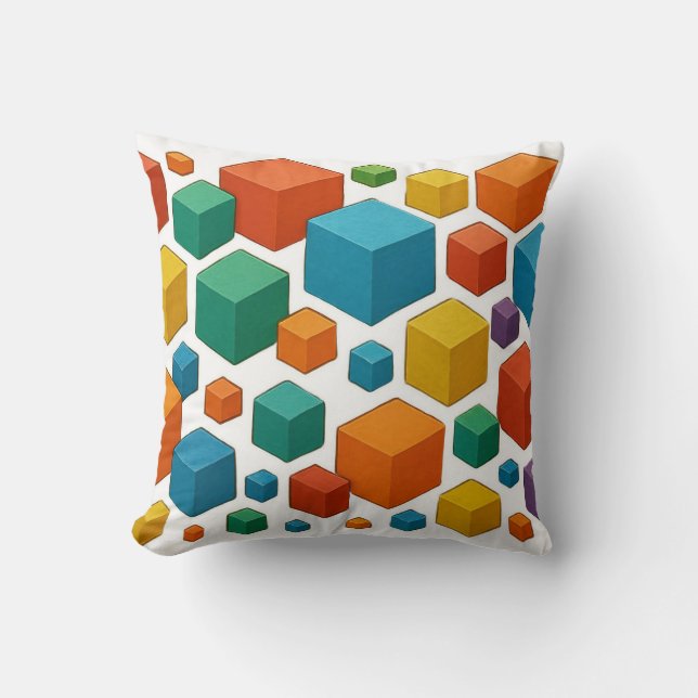 Dés en abondance sur un coussin décoratif blanc (Recto)
