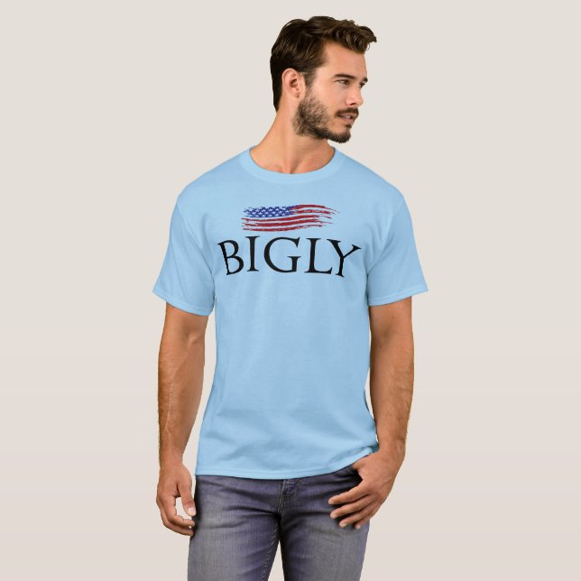Des Etats-Unis T-shirt de drapeau bigly (Devant entier)