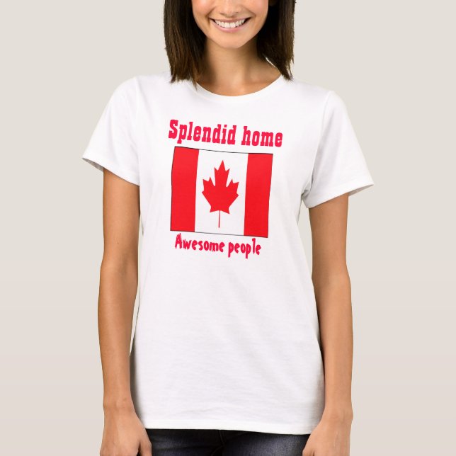des gens géniaux T-shirts canadiens (Devant)
