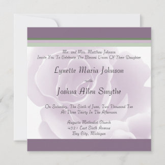 Des invitations au mariage floral Rose frais et dé