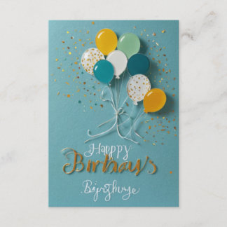 Des invitations d'anniversaire de qualité ! Carte