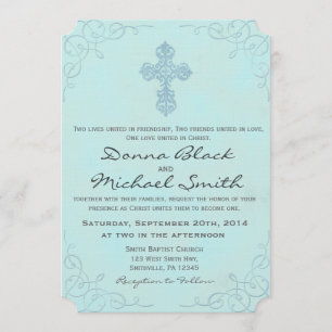 Des invitations de mariage inter-religieux précise