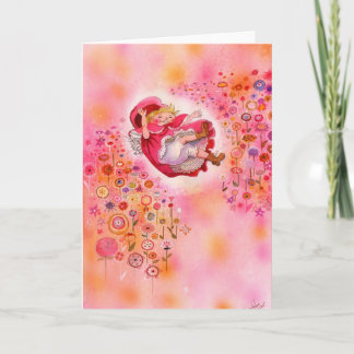 Des joies simples - Bonne carte de voeux Flower Af