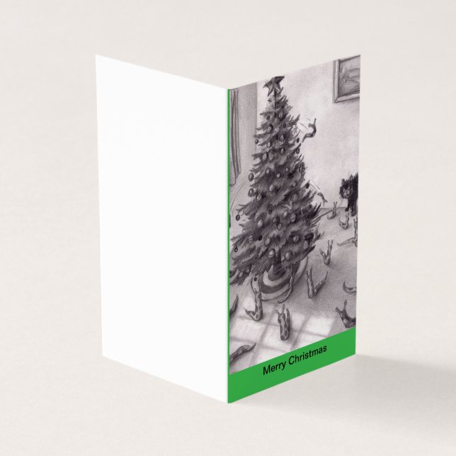 Des limaces qui tombent d'un arbre de Noël dans le (Outside)