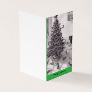 Des limaces qui tombent d'un arbre de Noël dans le