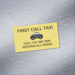 Des magnets de cartes de visite Simple Bold Tax Se