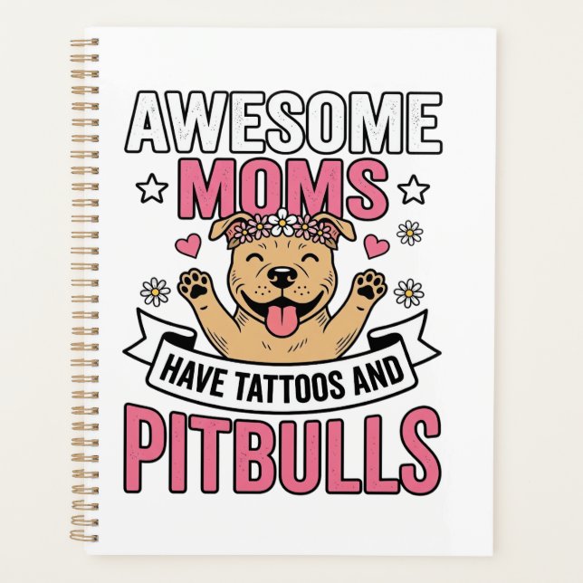 Des mamans géniales ont des tatouages et des Pitbu (Devant)