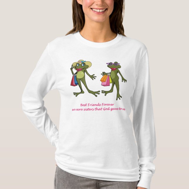 Des meilleurs amis T-shirt de grenouille pour (Devant)