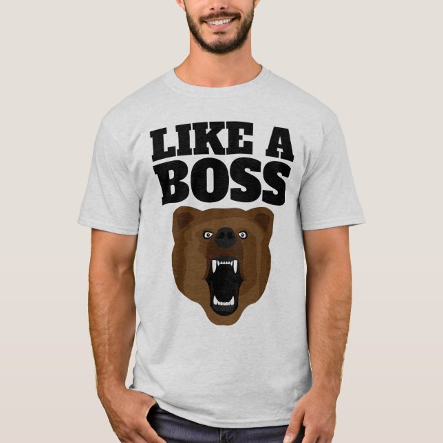 DES MENS DE BOÎTE GRIZZLY BEAR FUNNY T-SHIRTS (Devant)