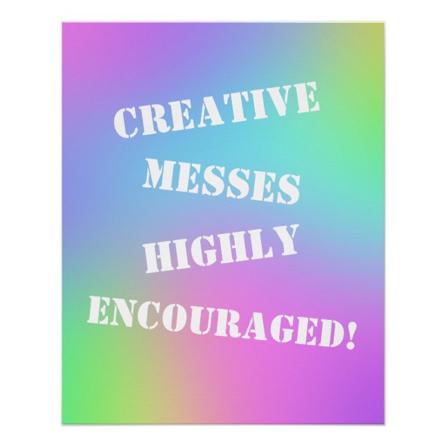 Des Messes Créatives Encouragées ! Poster arc-en-c (Devant)