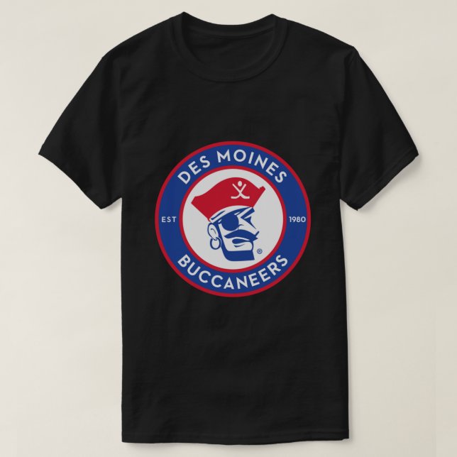 Des Moines Buccaneers Classic T-Shirt (Design devant)