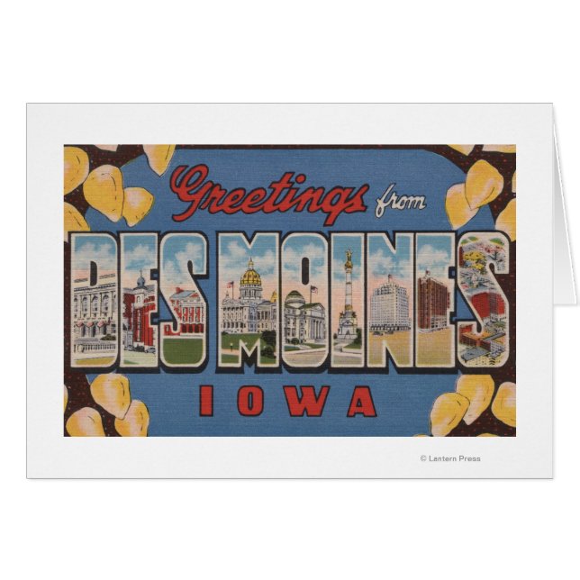 Des Moines, Iowa - Grandes Lettres Scènes 2 (Devant horizontal)