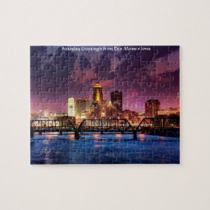 Des Moines Iowa. Jigsaw Puzzle