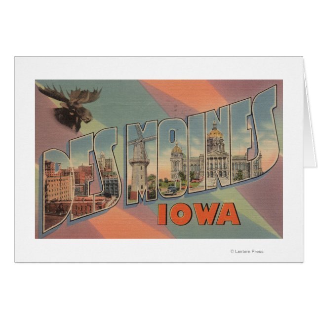 Des Moines, Iowa (tête d'orignal) (Devant horizontal)