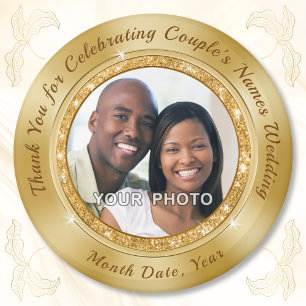 Des Noces D'Or. Magnet Wedding Favors pas cher