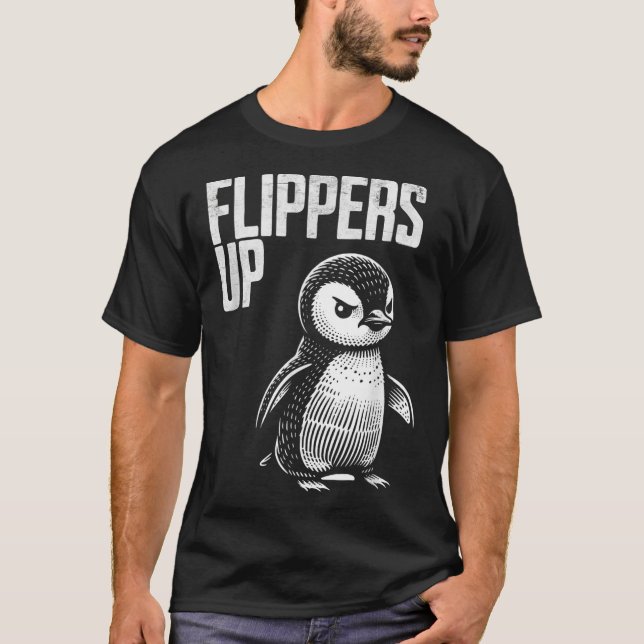 Des palmes en haut Résistance aux pingouins Subtil (Devant)