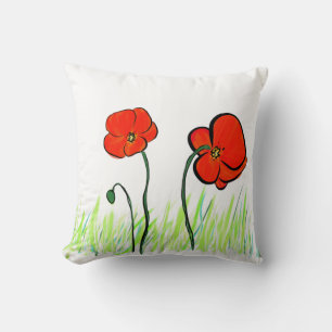 Des pavots ! Coussin décoratif