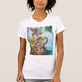Des petites le T-shirt vintage femmes d'art de
