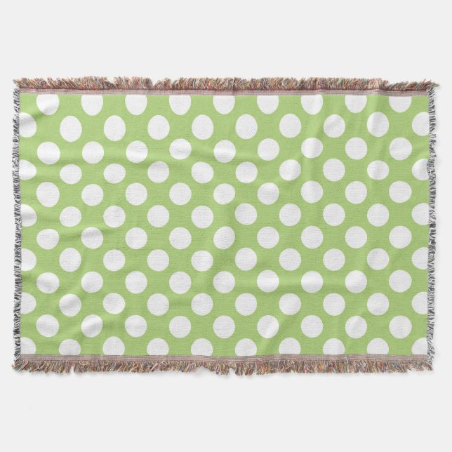 Des pois blancs et verts jettent la couverture (Devant)