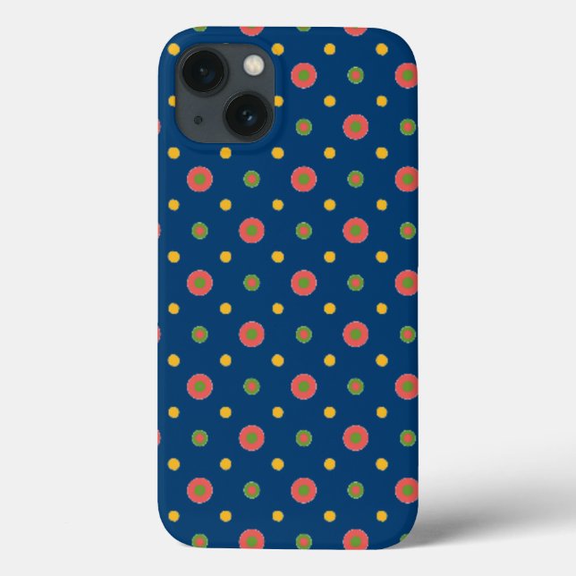 Des Pois Jumbo bizarres sur un coque ipad bleu mar (Verso)