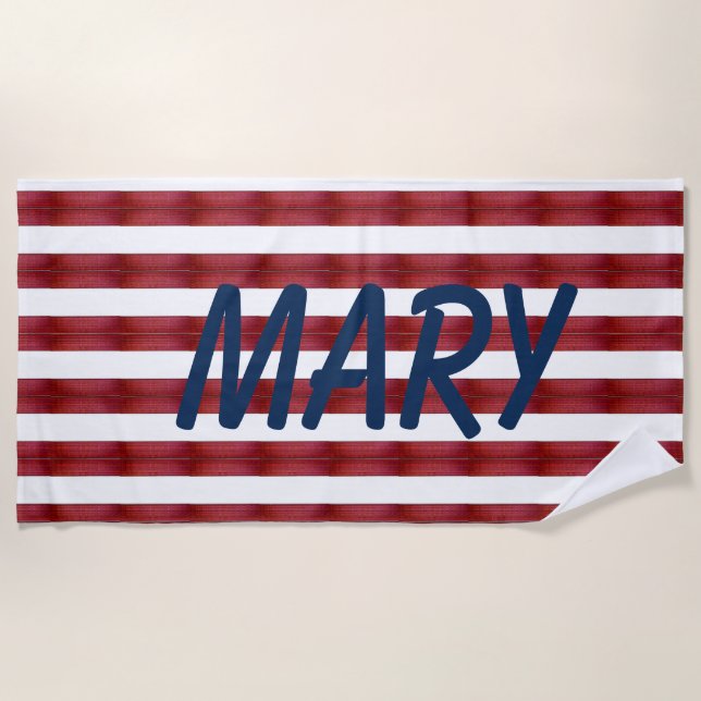 Des Rayures Dans La Serviette De Plage Abstraite (Devant)
