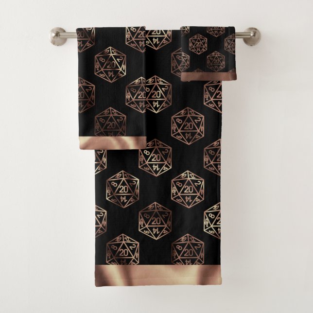 Dés RPG | Imaginaire cuivre Retro Tabletop PnP Gam (En situation)