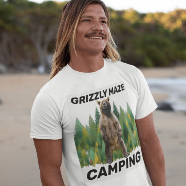 DES T-SHIRTS DE CAMPING GRIZZLY BEAR (Créateur téléchargé)