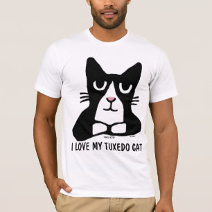 Des T-shirts de CAT de SMOKING, J'AIME MON CAT de