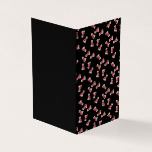 Des Tas De Poodles (Rose sur Noir)