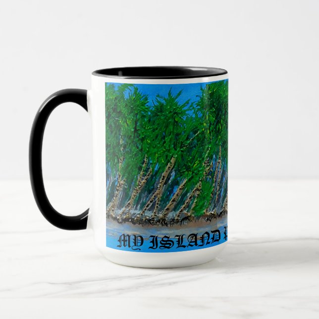 Des tasses Bubblepacific, mon île Paradise attend. (Gauche)