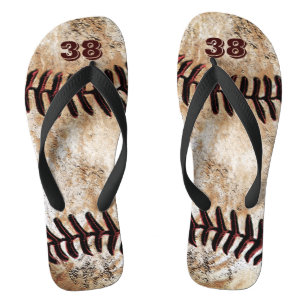 Des tongs de baseball sales avec votre Jersey NUMB