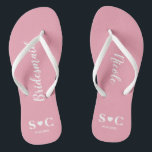 Des tongs Mariages pour une fête de mariée, Bachel<br><div class="desc">Des tongs pour toute votre fête de mariage et des invités pour votre mariage,  douche ou bachelorette week-end.</div>