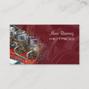 Des véhicules à moteur, cartes de visite de photo