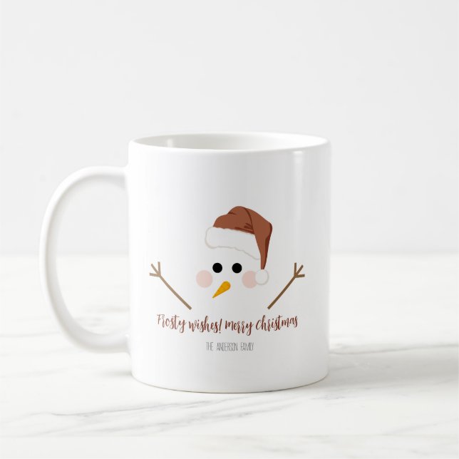 Des voeux de givre ! Joyeux Noël Mug (Gauche)