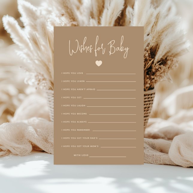 Des Voeux Minimalistes Brown De Révélation De Sexe (Créateur téléchargé)