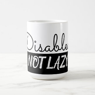 Désactivé. Pas Lazy. Mug au café.