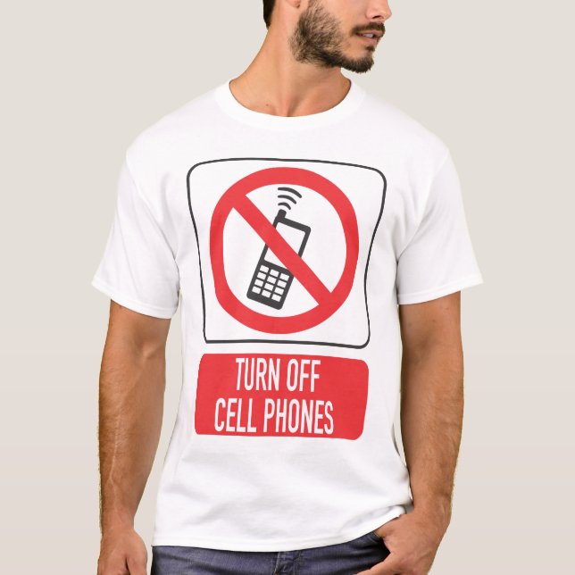 Désactiver le T-shirt des téléphones cellulaires - (Devant)