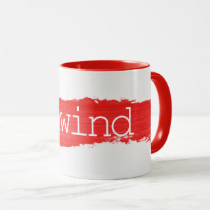 DÉSACTIVER Le Texte Sur La Mug De Peinture Rouge