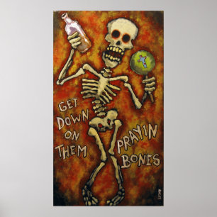 "Descendez sur eux en priant des os" affiche Angry