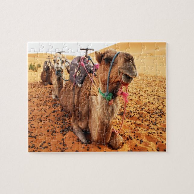 Desert Camels Jigsaw Puzzle (Horizontal)