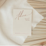Désert de Whimsical | Carte de conseil Mariage bei<br><div class="desc">Ce désert fantaisiste | beige mariage conseil carte est parfait pour votre simple rustique western beige et terre cuite mariage. La palette de couleurs de saumons neutres est vintage au sud-ouest avec une touche rétro moderne. Le script est une délicate calligraphie minimaliste manuscrite qui est assez élégant et romantique. Le...</div>