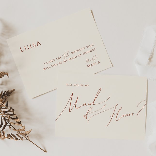 Désert de Whimsical | Carte d'honneur de la femme  (Créateur téléchargé)